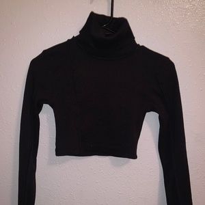 Crop turtleneck